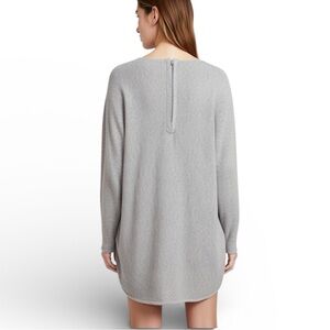MICHAEL Michael Kors Silver Zipper Back Knit Tunic Sweater